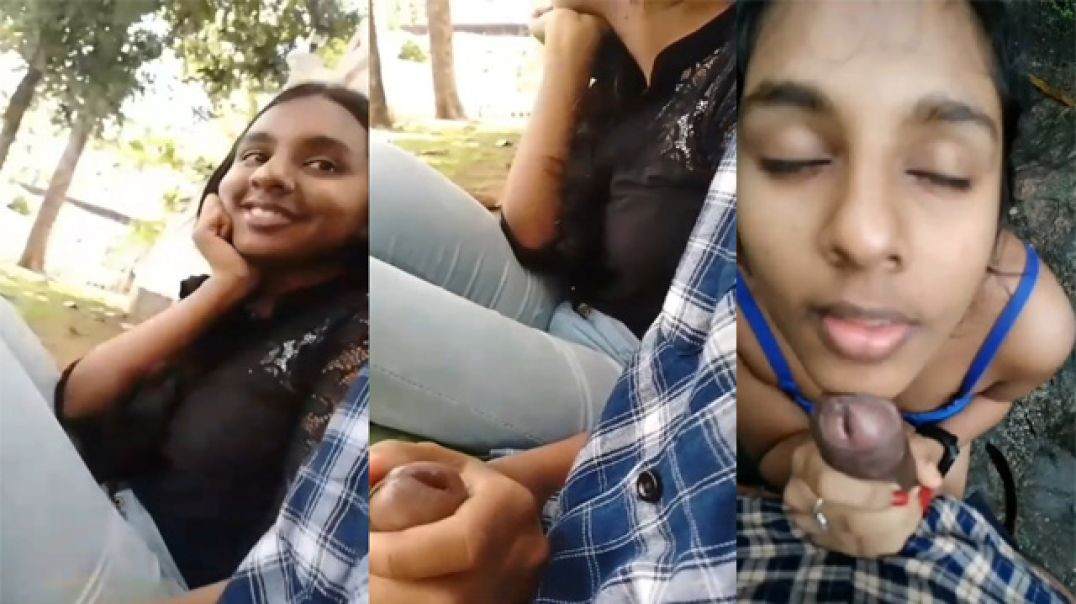 Sexy Cute Naughty College Girlfriend Public Blowjob